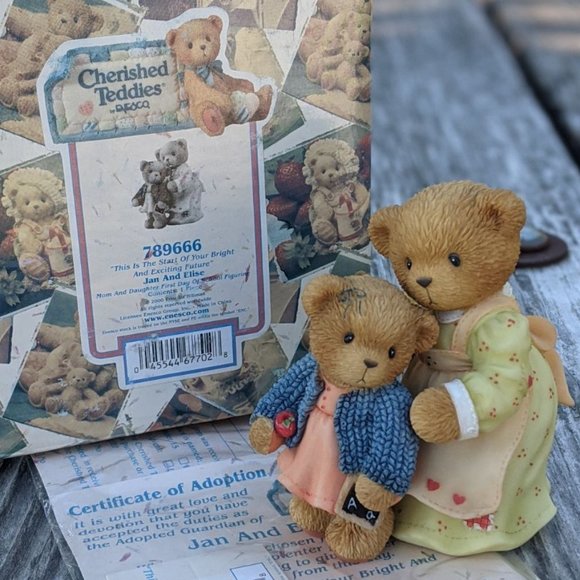 Cherished Teddies Jan and Elise School Figurine MIB - Picture 2 of 7